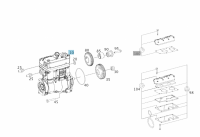 奔馳發動機OM936雙缸空氣壓縮機A9361303715/A9361301515/A9361301415